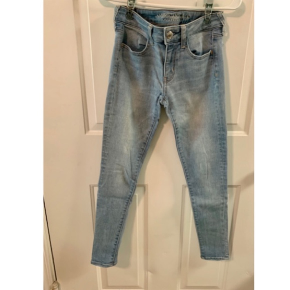 Light wash jeans